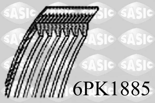 Sasic 6PK1885 - V-Ribbed Belt autospares.lv