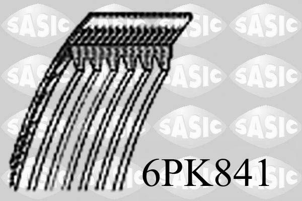 Sasic 6PK841 - V-Ribbed Belt autospares.lv