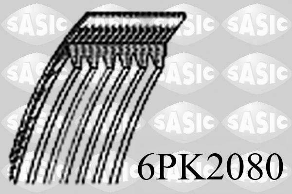 Sasic 6PK2080 - V-Ribbed Belt autospares.lv