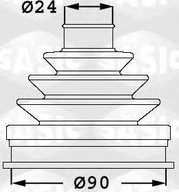 Sasic 1906048 - Bellow, drive shaft autospares.lv