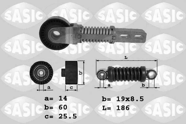 Sasic 1624039 - Belt Tensioner, v-ribbed belt autospares.lv