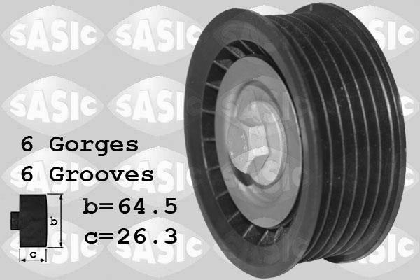 Sasic 1626218 - Pulley, v-ribbed belt autospares.lv