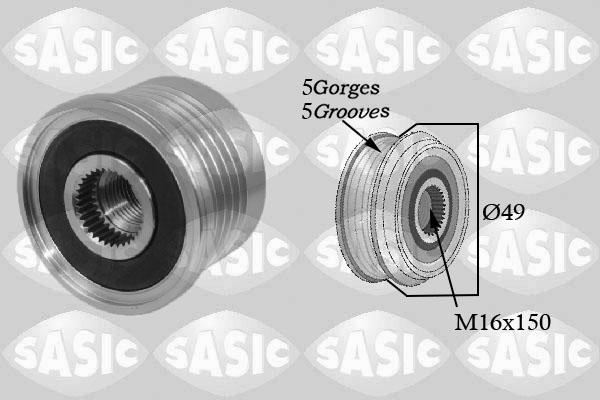 Sasic 1674005 - Pulley, alternator, freewheel clutch autospares.lv