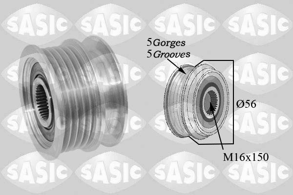 Sasic 1674006 - Pulley, alternator, freewheel clutch autospares.lv