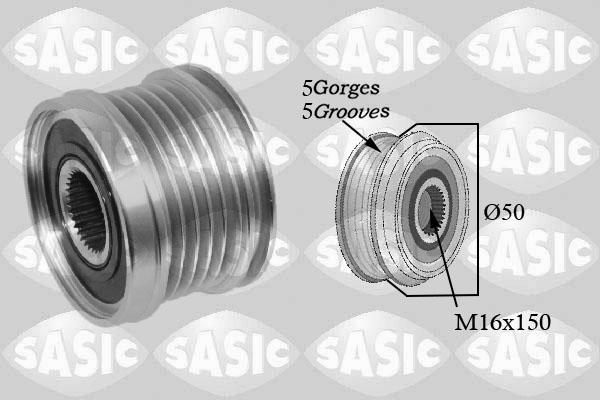 Sasic 1676015 - Pulley, alternator, freewheel clutch autospares.lv
