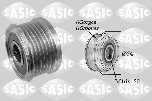 Sasic 1676010 - Pulley, alternator, freewheel clutch autospares.lv