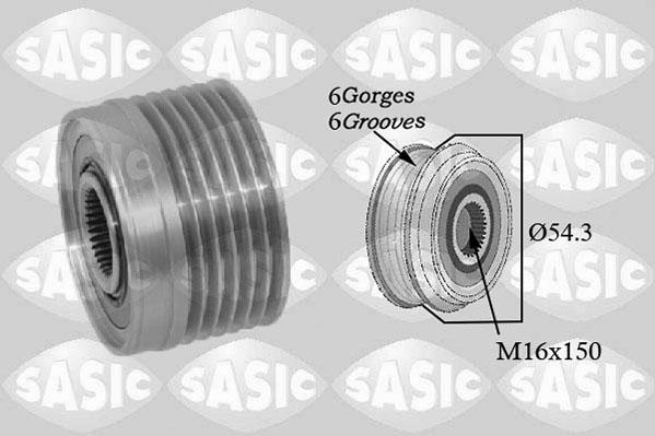 Sasic 1676031 - Pulley, alternator, freewheel clutch autospares.lv