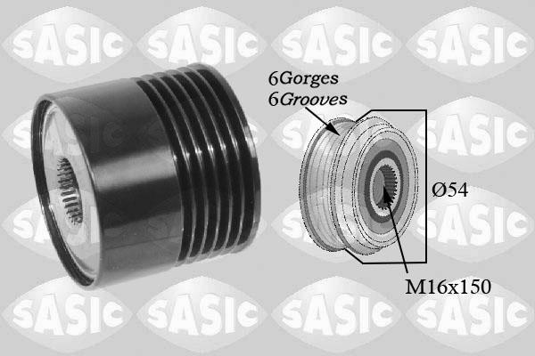 Sasic 1676032 - Pulley, alternator, freewheel clutch autospares.lv