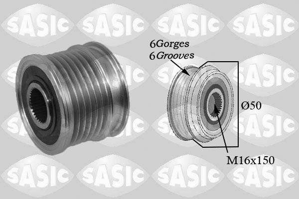 Sasic 1676021 - Pulley, alternator, freewheel clutch autospares.lv