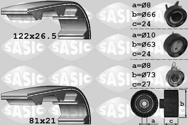 Sasic 1756043 - Timing Belt Set autospares.lv