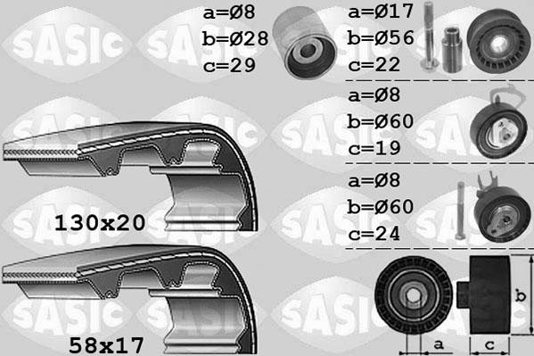 Sasic 1756051 - Timing Belt Set autospares.lv