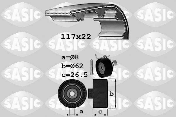 Sasic 1756080 - Timing Belt Set autospares.lv