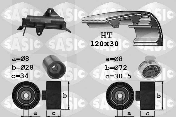 Sasic 1756020 - Timing Belt Set autospares.lv