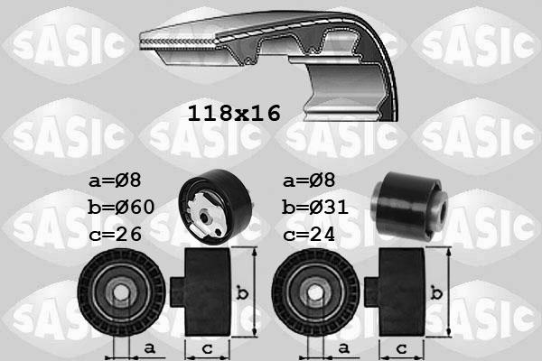 Sasic 1750045 - Timing Belt Set autospares.lv