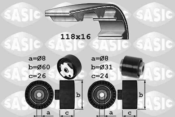 Sasic 1750046 - Timing Belt Set autospares.lv