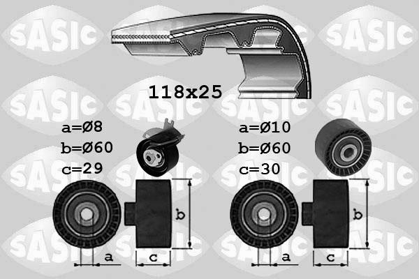 Sasic 1750041 - Timing Belt Set autospares.lv