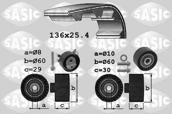 Sasic 1750036 - Timing Belt Set autospares.lv