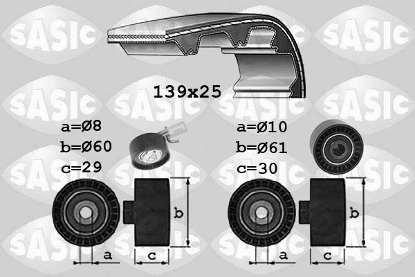 Sasic 1750038 - Timing Belt Set autospares.lv