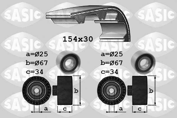 Sasic 1750037 - Timing Belt Set autospares.lv