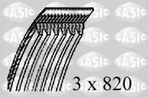 Sasic 1774005 - V-Ribbed Belt autospares.lv