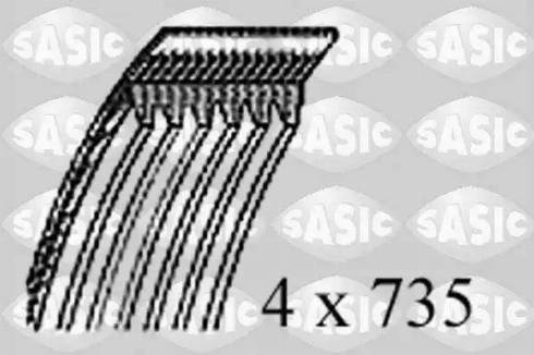 Sasic 1774010 - V-Ribbed Belt autospares.lv