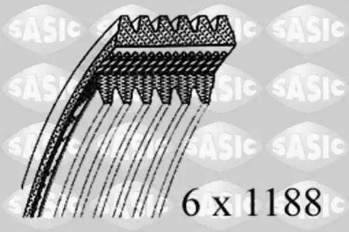 Sasic 1776099 - V-Ribbed Belt autospares.lv