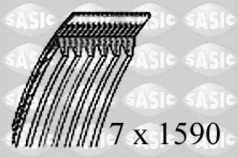 Sasic 1776097 - V-Ribbed Belt autospares.lv