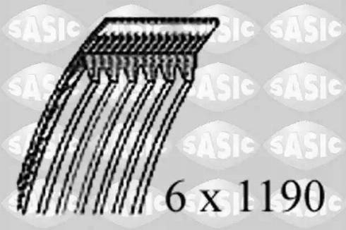 Sasic 1770048 - V-Ribbed Belt autospares.lv