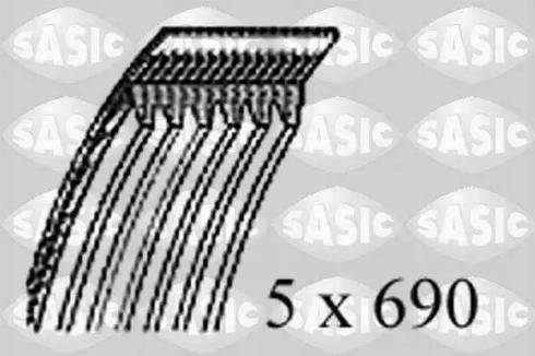 Sasic 1770027 - V-Ribbed Belt autospares.lv