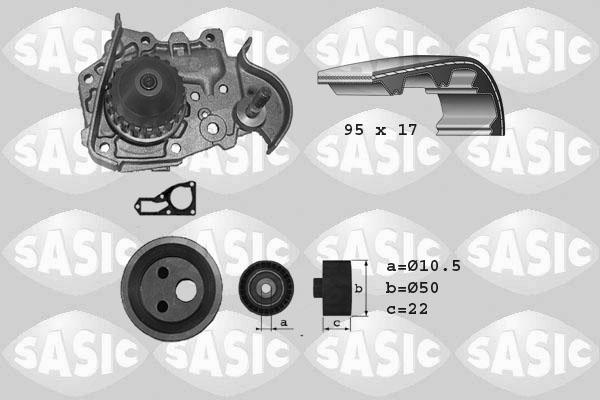 Sasic 3904006 - Water Pump & Timing Belt Set autospares.lv