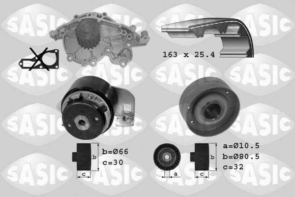 Sasic 3904001 - Water Pump & Timing Belt Set autospares.lv