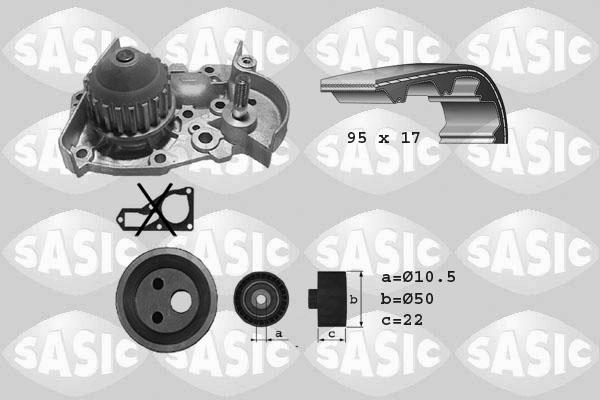 Sasic 3904002 - Water Pump & Timing Belt Set autospares.lv