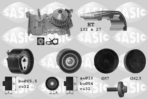 Sasic 3904011 - Water Pump & Timing Belt Set autospares.lv