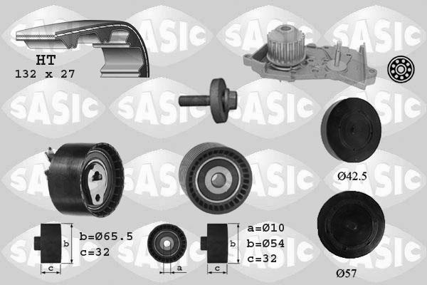 Sasic 3904035 - Water Pump & Timing Belt Set autospares.lv