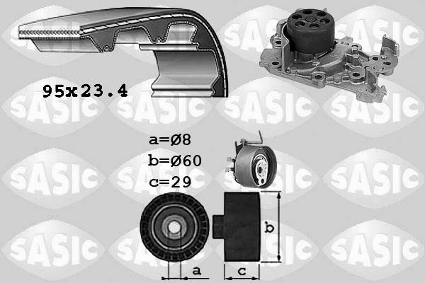 Sasic 3904029 - Water Pump & Timing Belt Set autospares.lv