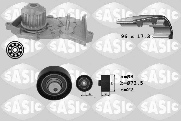 Sasic 3904026 - Water Pump & Timing Belt Set autospares.lv