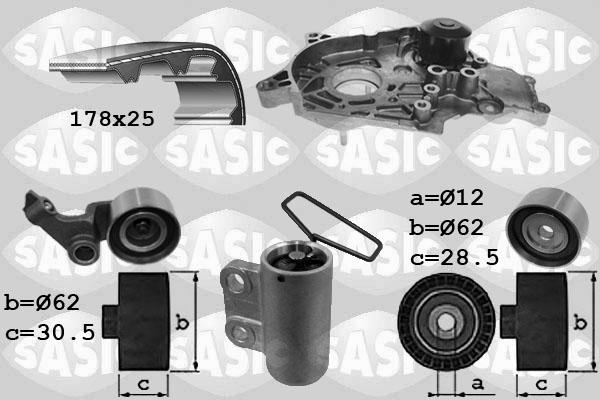 Sasic 3906094 - Water Pump & Timing Belt Set autospares.lv