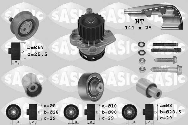 Sasic 3906090 - Water Pump & Timing Belt Set autospares.lv