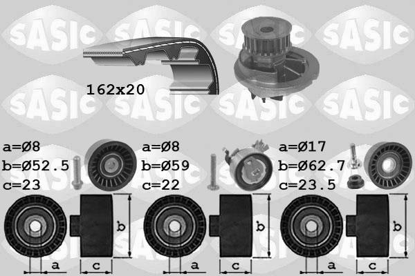 Sasic 3906092 - Water Pump & Timing Belt Set autospares.lv