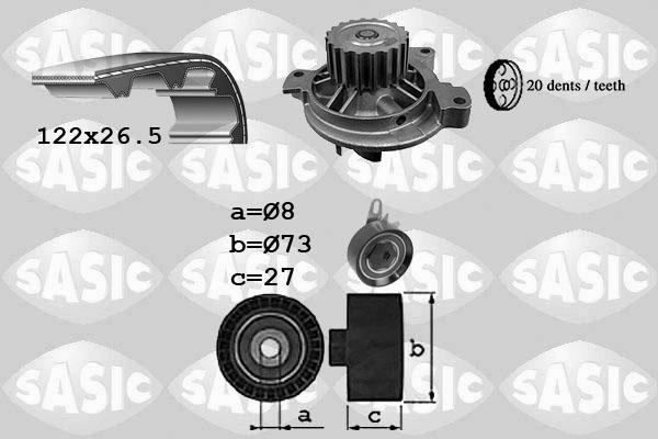Sasic 3906050 - Water Pump & Timing Belt Set autospares.lv
