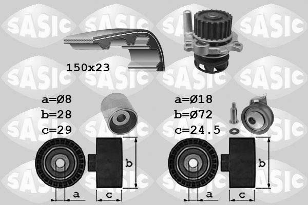 Sasic 3906062 - Water Pump & Timing Belt Set autospares.lv