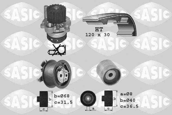 Sasic 3906009 - Water Pump & Timing Belt Set autospares.lv