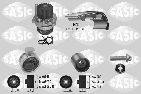 Sasic 3906010 - Water Pump & Timing Belt Set autospares.lv