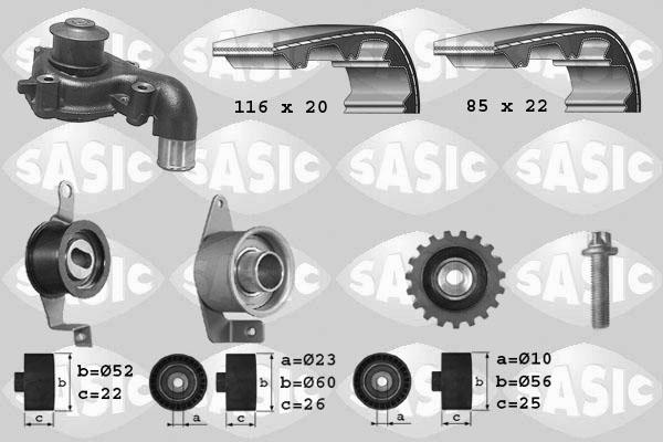 Sasic 3906013 - Water Pump & Timing Belt Set autospares.lv