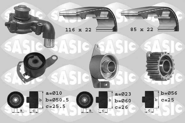 Sasic 3906012 - Water Pump & Timing Belt Set autospares.lv
