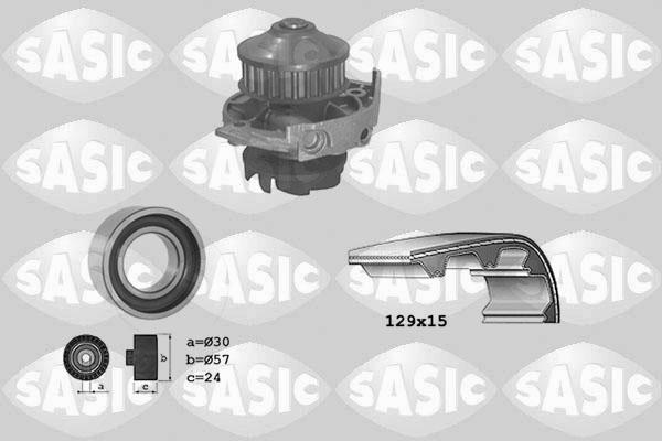 Sasic 3906017 - Water Pump & Timing Belt Set autospares.lv