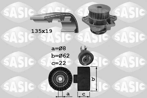 Sasic 3906088 - Water Pump & Timing Belt Set autospares.lv