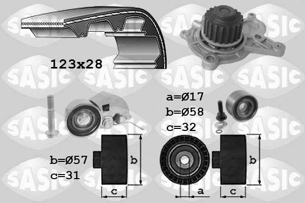 Sasic 3906039 - Water Pump & Timing Belt Set autospares.lv