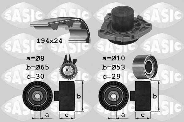 Sasic 3906034 - Water Pump & Timing Belt Set autospares.lv