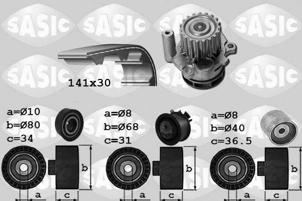 Sasic 3906029 - Water Pump & Timing Belt Set autospares.lv